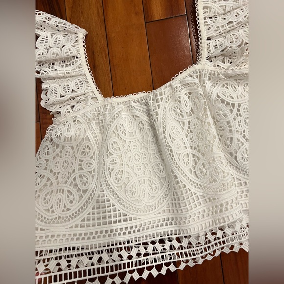 Endless love ⭐️Vici white ruffle top M - Picture 10 of 16